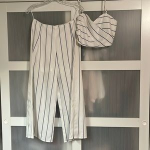 ASOS high waist 2 piece pants set